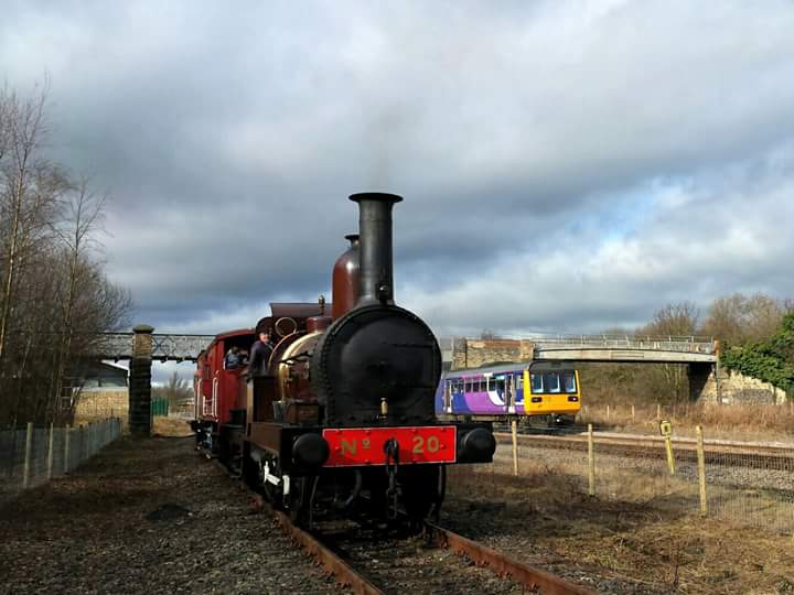 FR 20 on the new east running line at Locomotion 190217