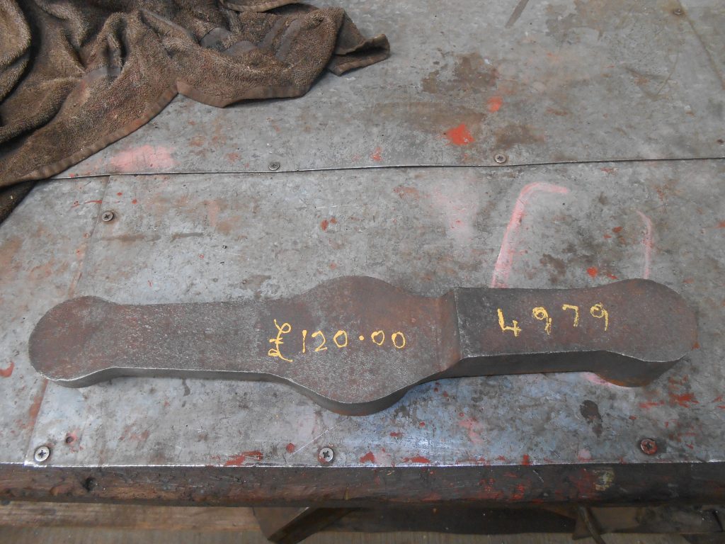 The reverser handle casting for Wootton Hall