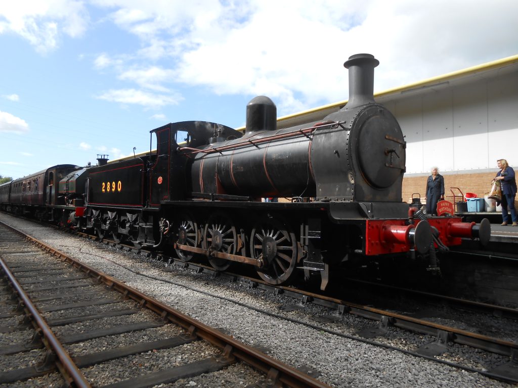 2890 ready to depart with its first train after restoration