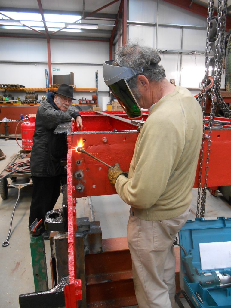 Keith removing the rivets