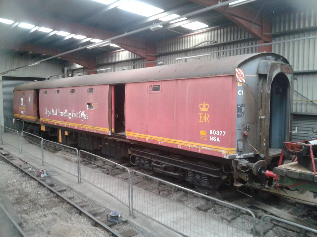 The TPO coach waiting a move into the FRT shed