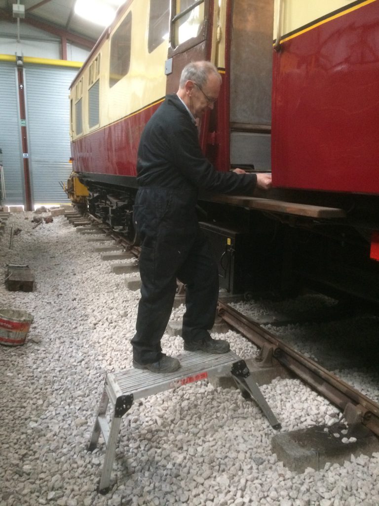 John Dixon fitting door seals on the RMB