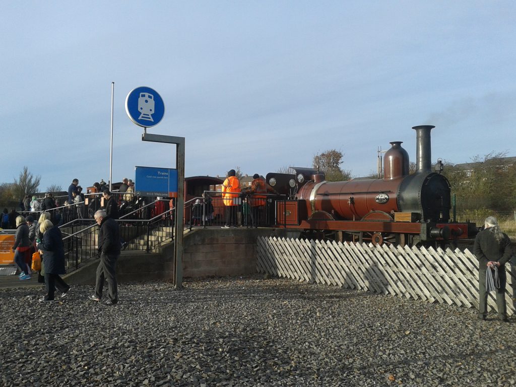 A busy scene at locomotion, Shildon, on Saturday