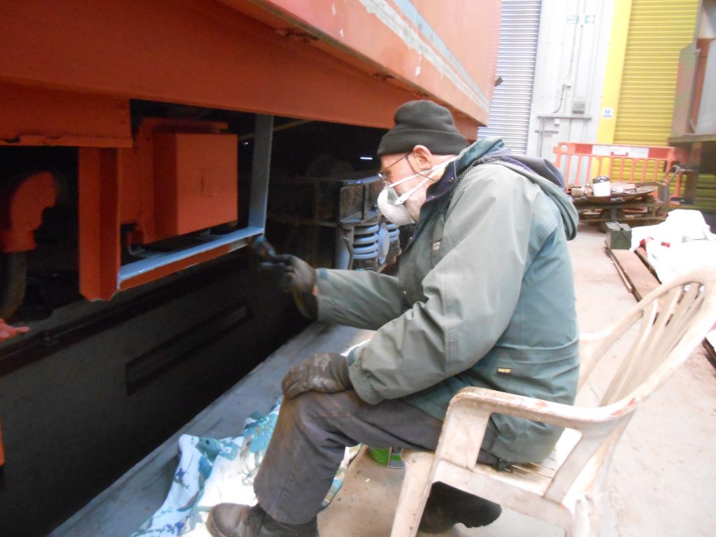 Roger paints the TPO frames