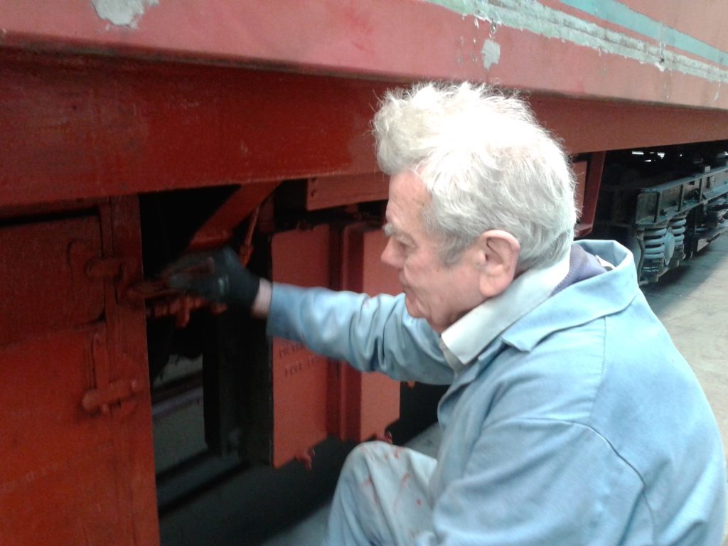 Fred at work on the TPO underframe