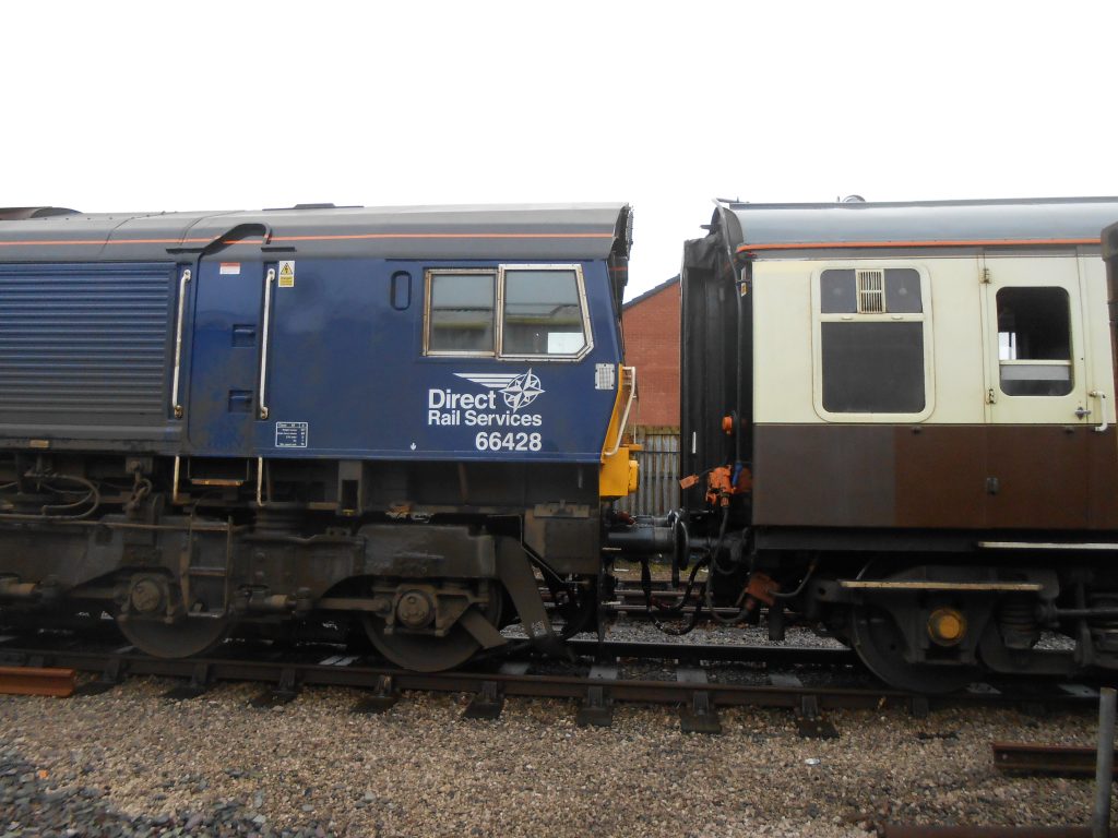 66 428 at the east end of the train