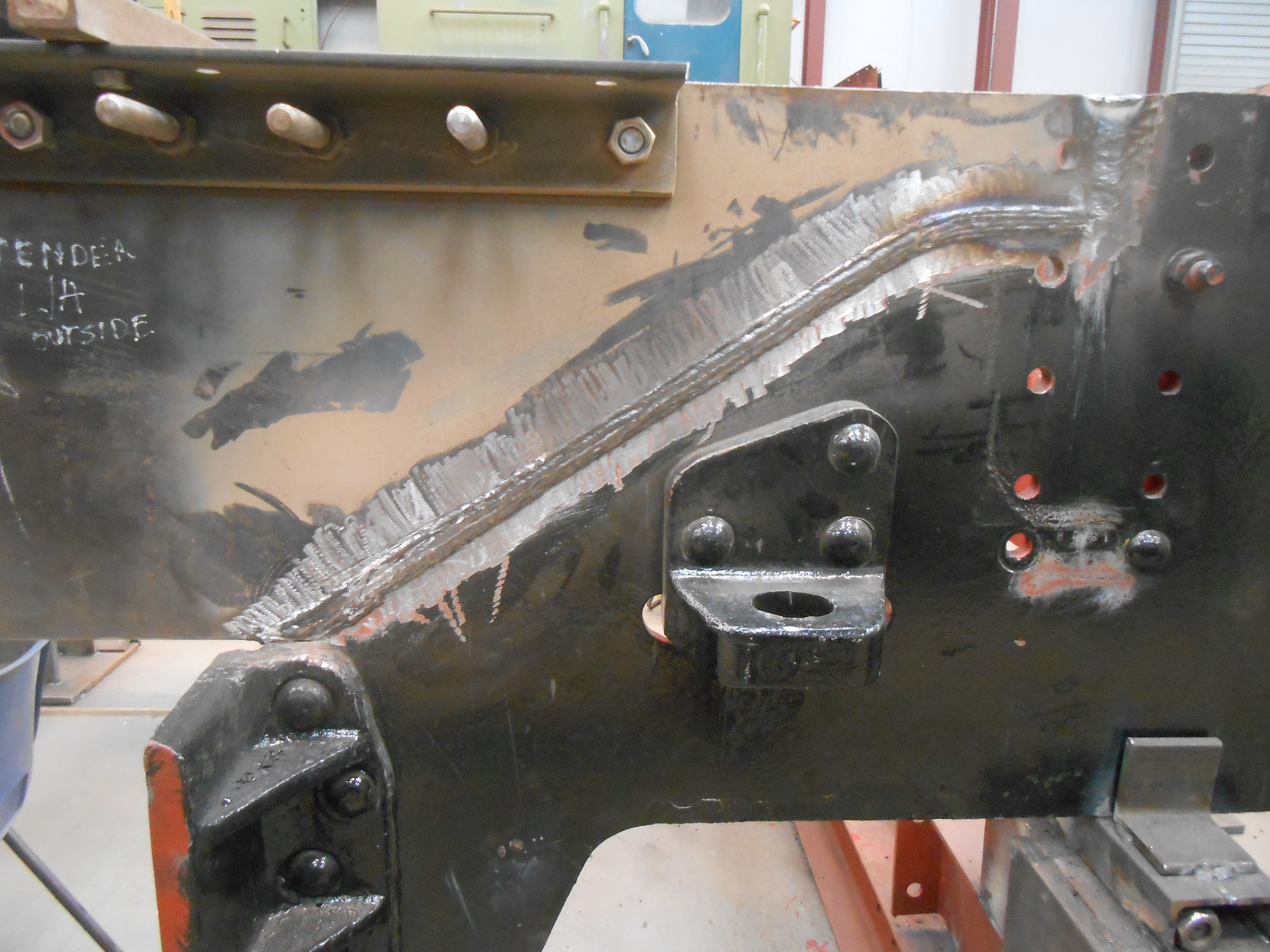 The latest weld completed