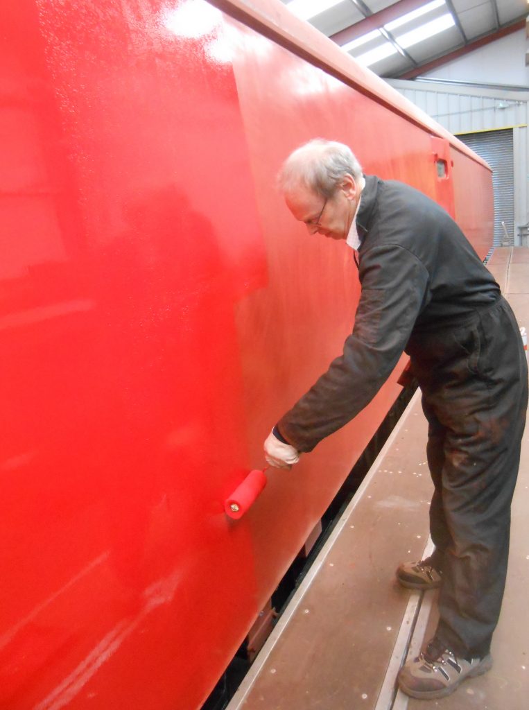 John painting the TPO coach on Saturday