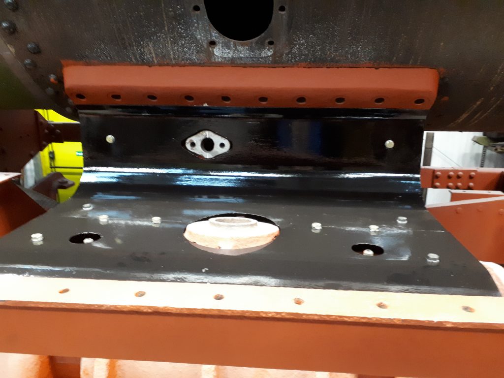 A new top cylinder cover plate on Wootton Hall
