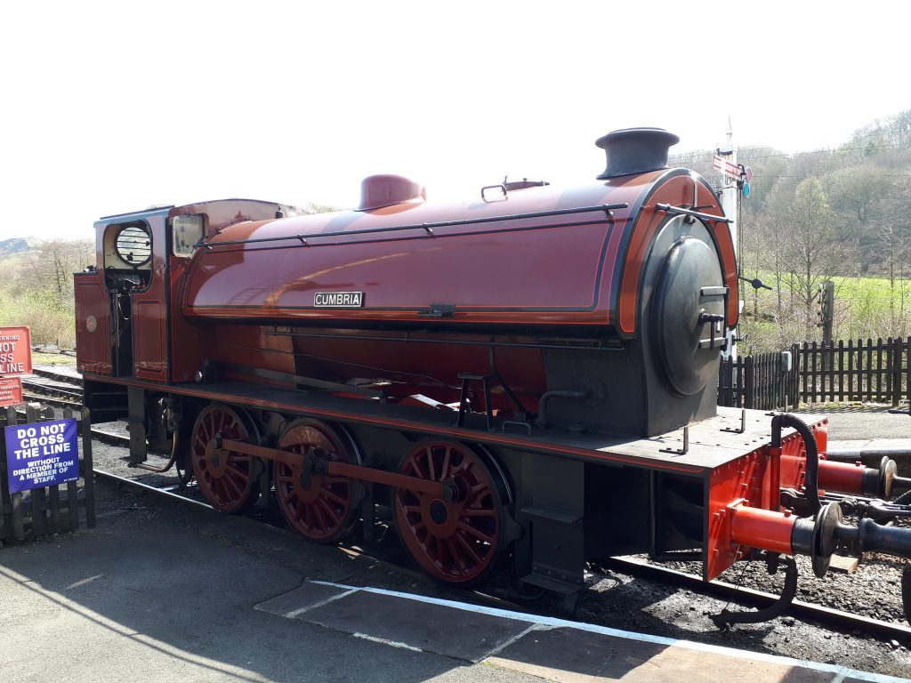 Cumbria at Embsay on Saturday waiting to depart with the 13.30 to Bolton Abbey