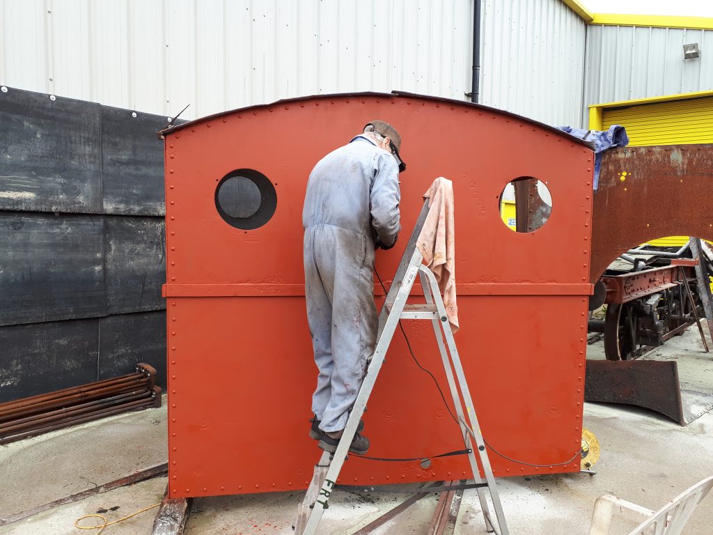 Fred working on Caliban's cab