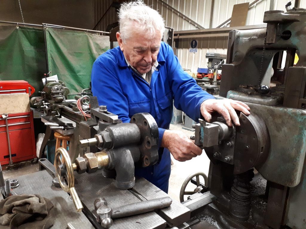 Bill Norton with Cumbria's fireman's side stem valve