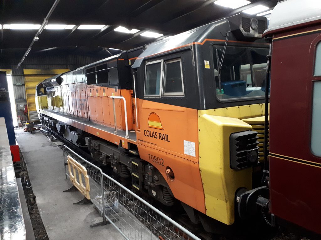 70 802 in the RSR running shed