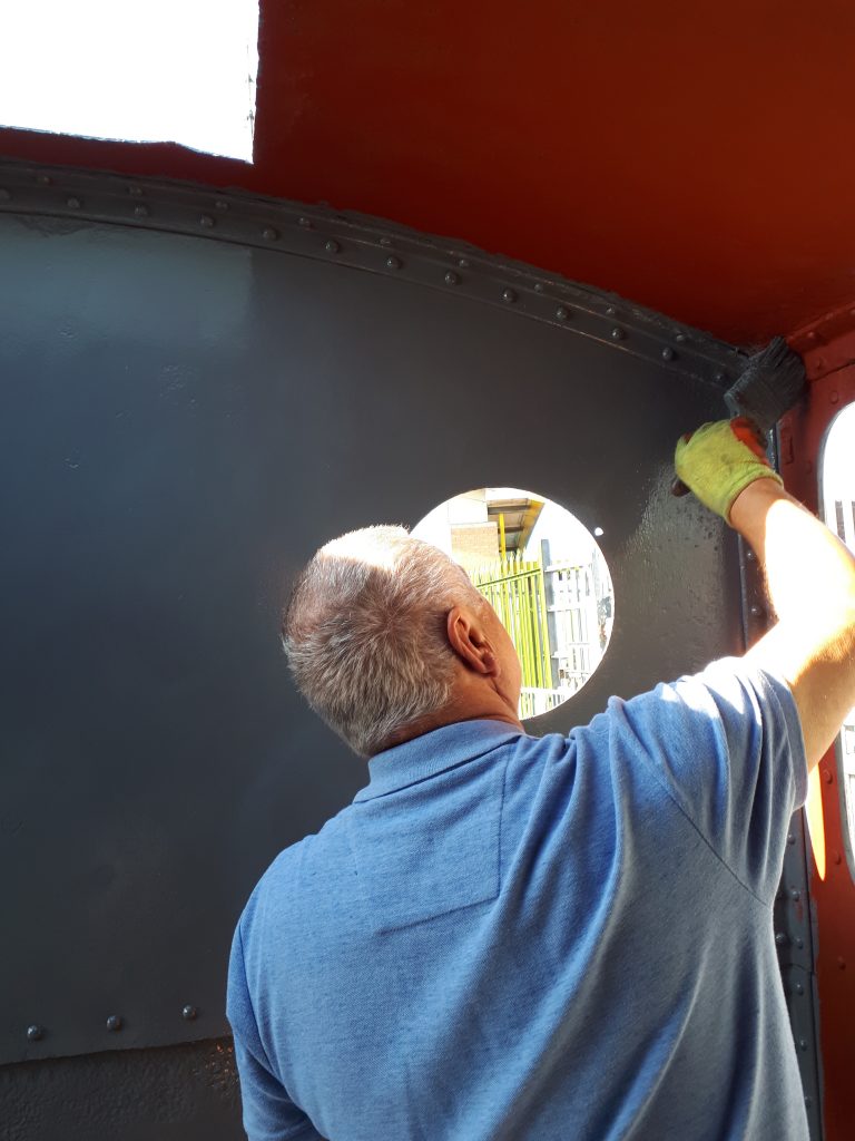 John Davis painting Caliban's cab