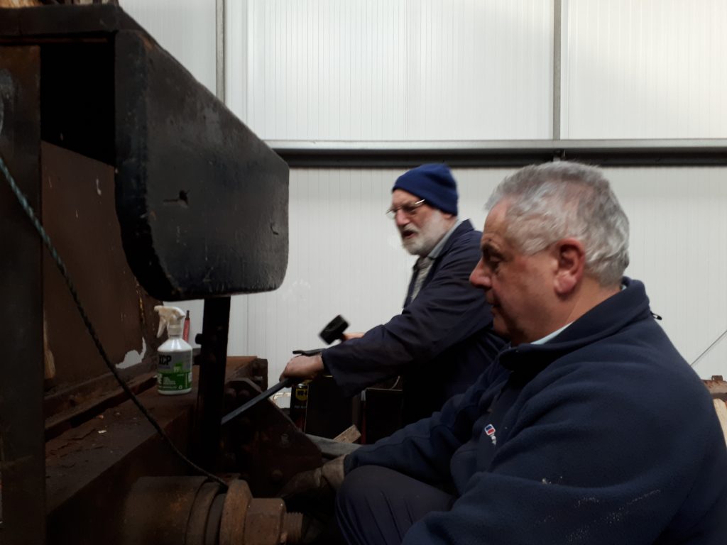 John Davis and Phil Bell working on Fluff