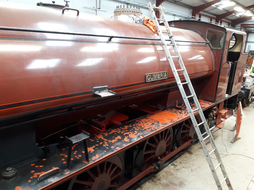 Cumbria's running board ready for undercoat.