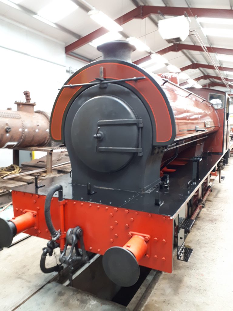 Cumbria, with shiny running board, ready to leave the FRT shed