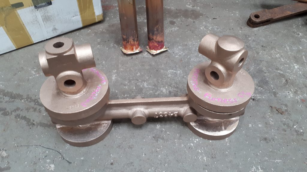 Wootton Hall's new gauge frame castings