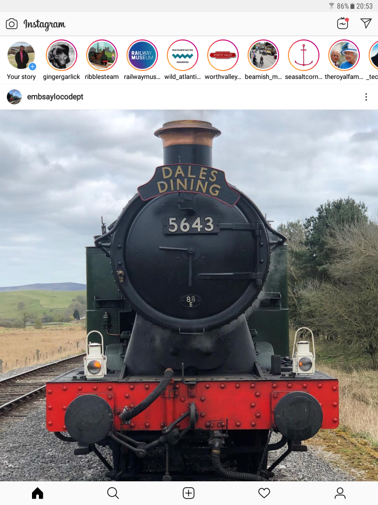 5643 at work at Embsay