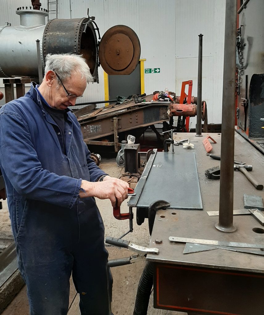 John Dixon with FR 20's tender cab floor