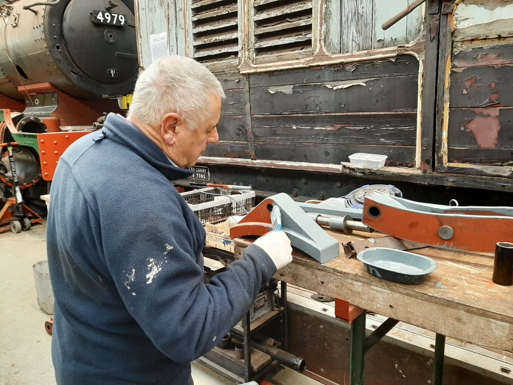 Even FR 20's brake blocks get a coat of paint, from John Davis