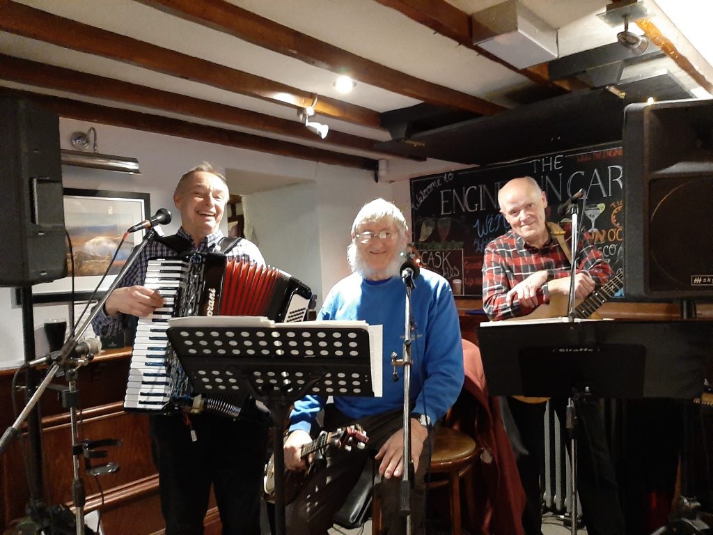 Live Steam ready to see in the New Year at the Engine Inn at Cark