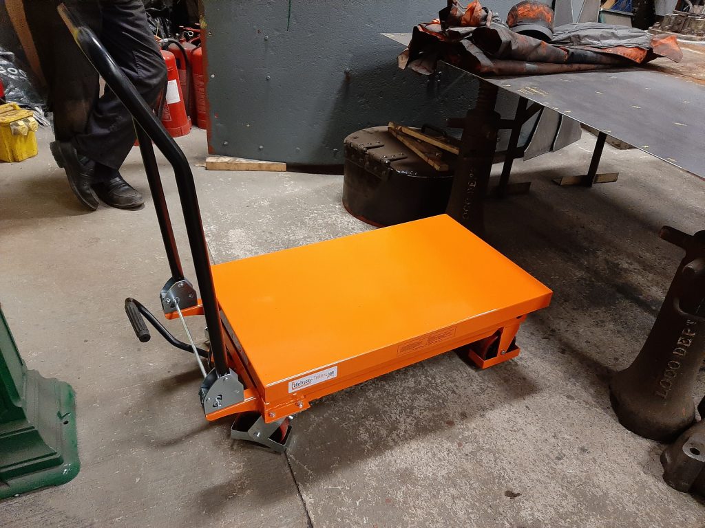 The new hydraulic lifting table