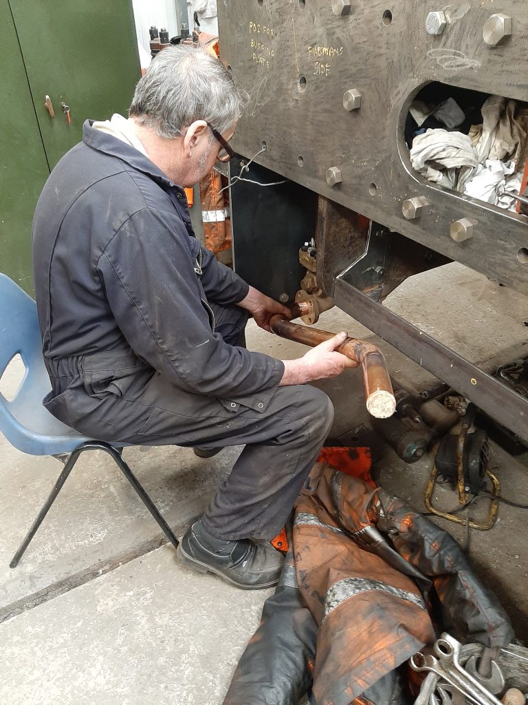 Keith and new pipework for Wootton Hall