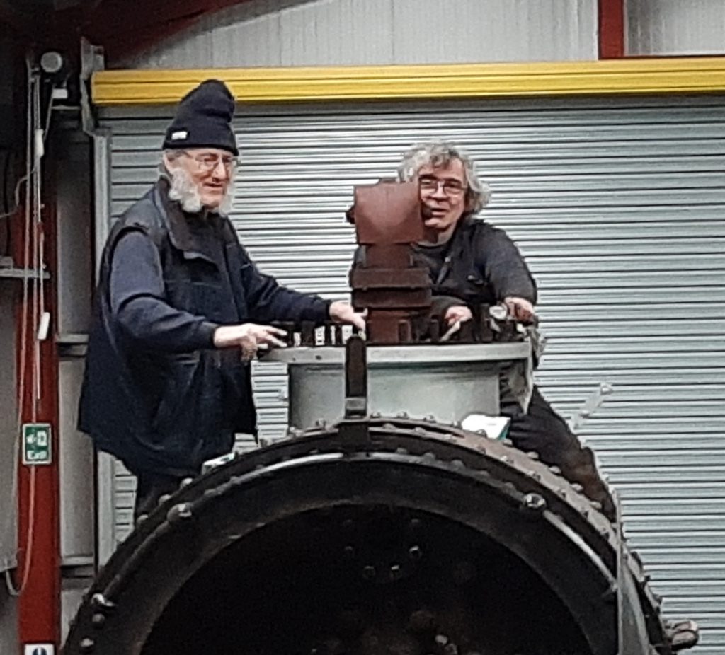 Alan and Ade at work on FR 20's boiler