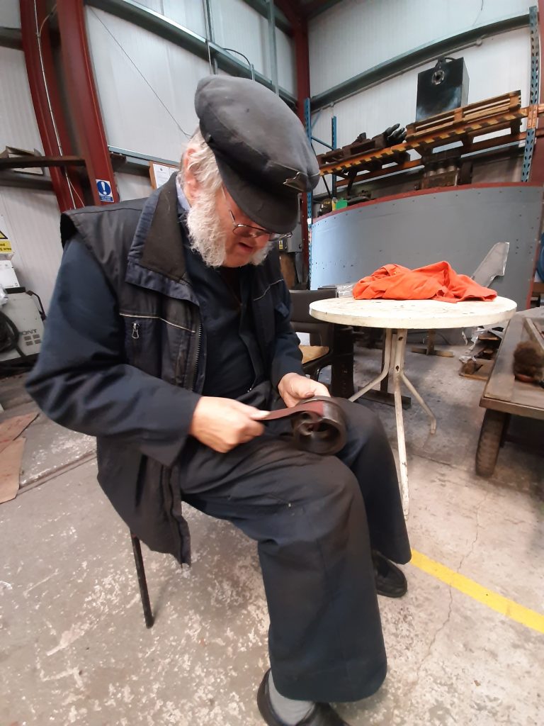 Alan polishing his ring