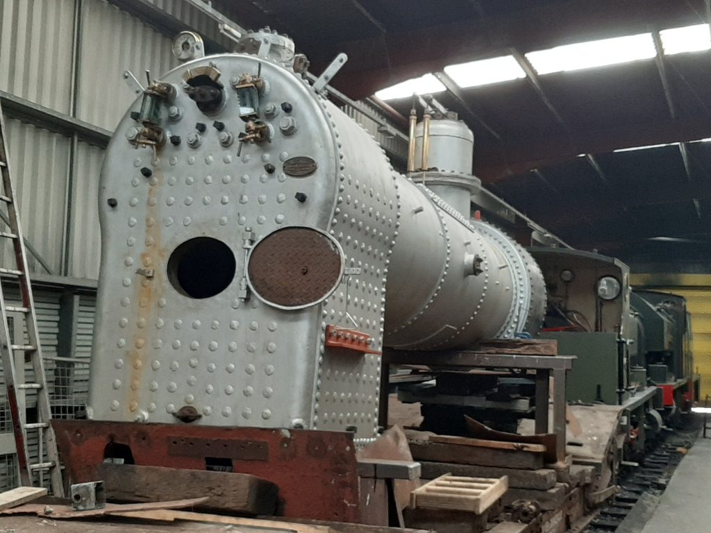 FR 20's boiler ready for a fire to be lit
