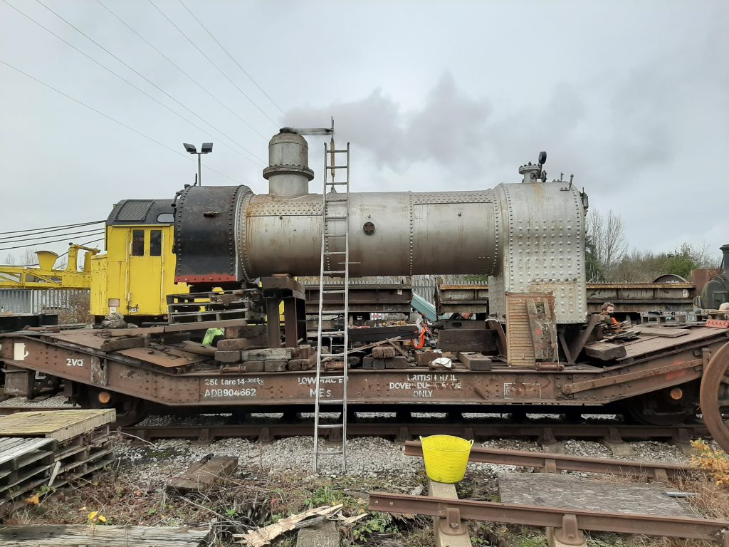 Blowing off for the boiler surveyor