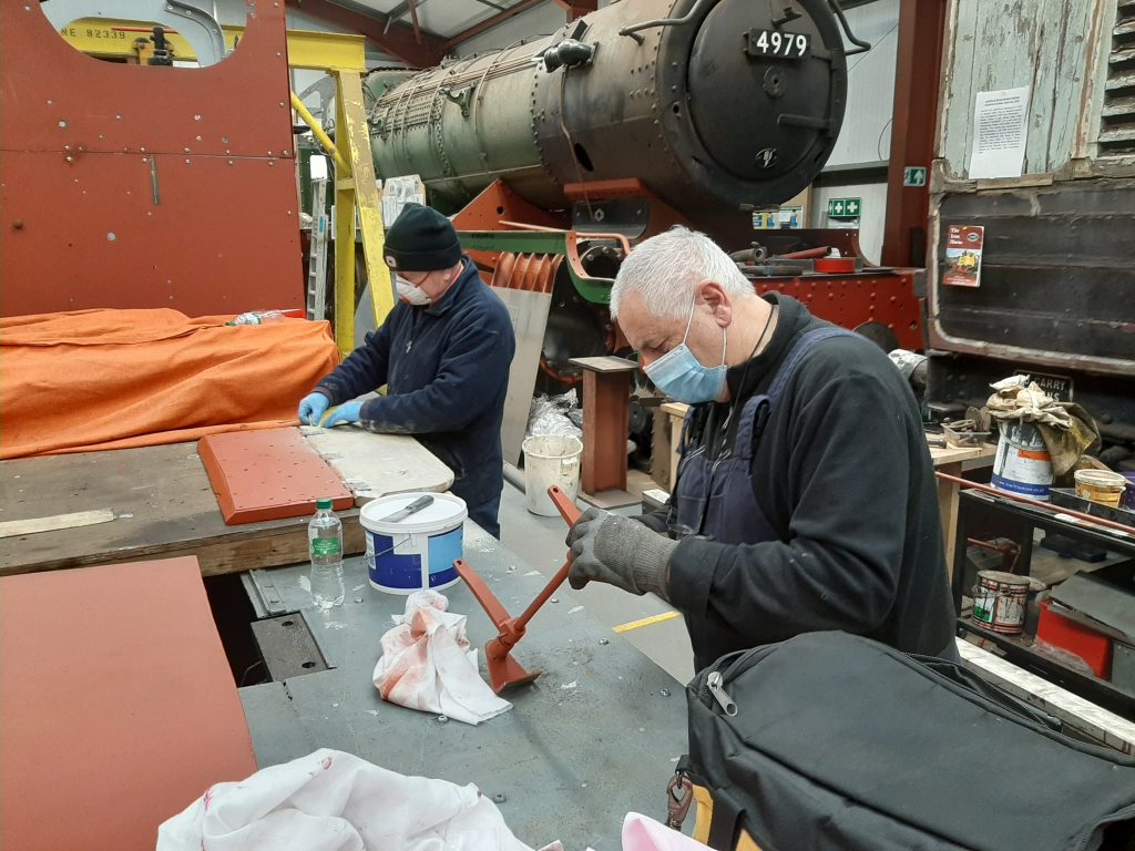 Paul Newton and John Davis working on Fluff