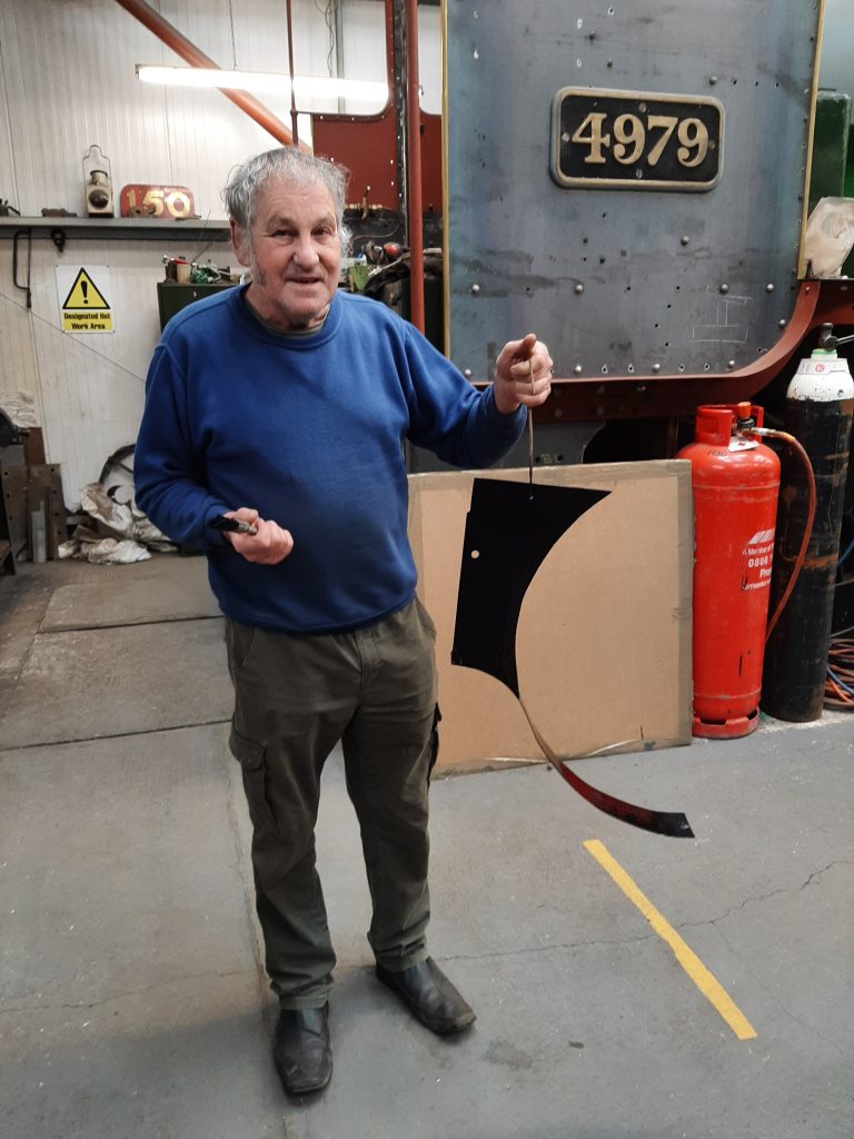 Keith with a new piece of cladding for 4979