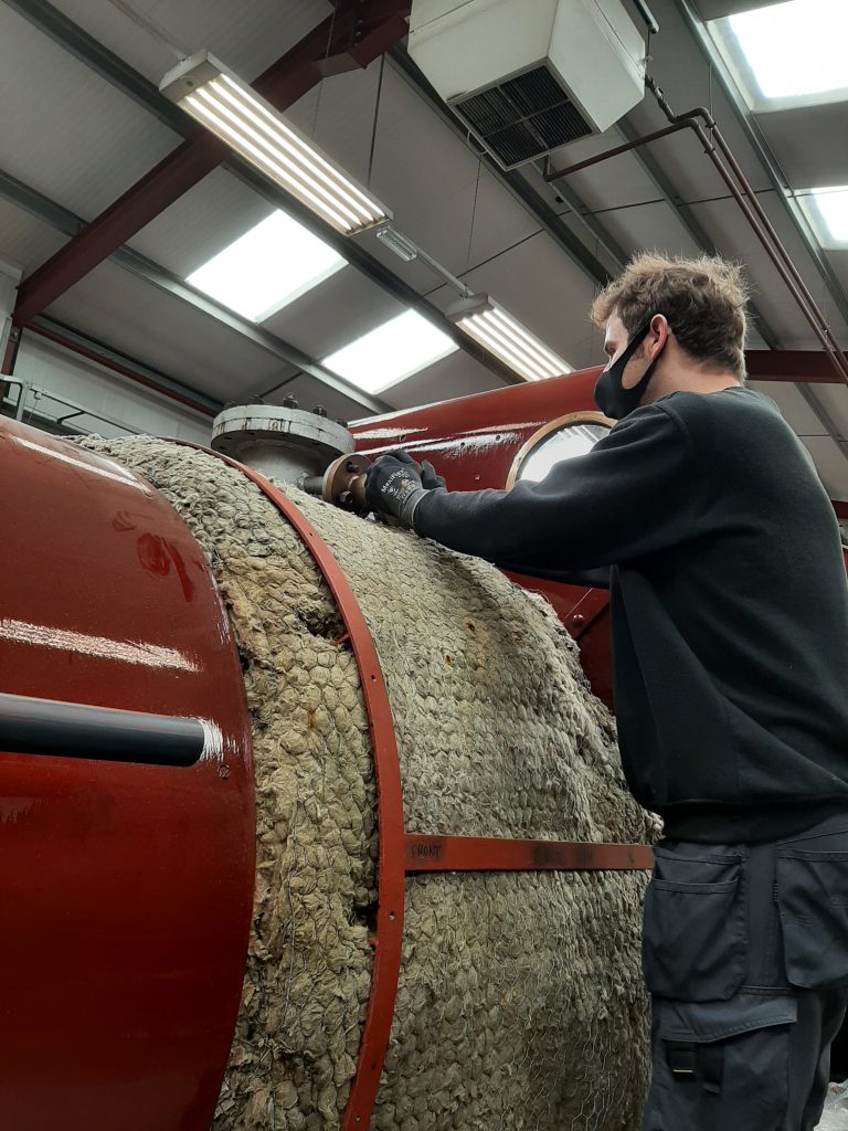 Sam removing the left hand steam valve