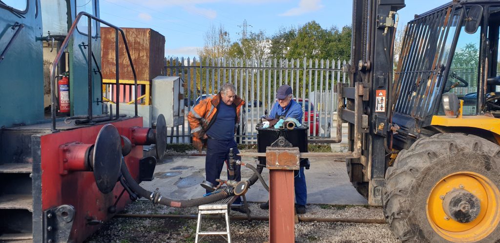 Stanlow piped up to Wootton Hall's tender brake cylinder