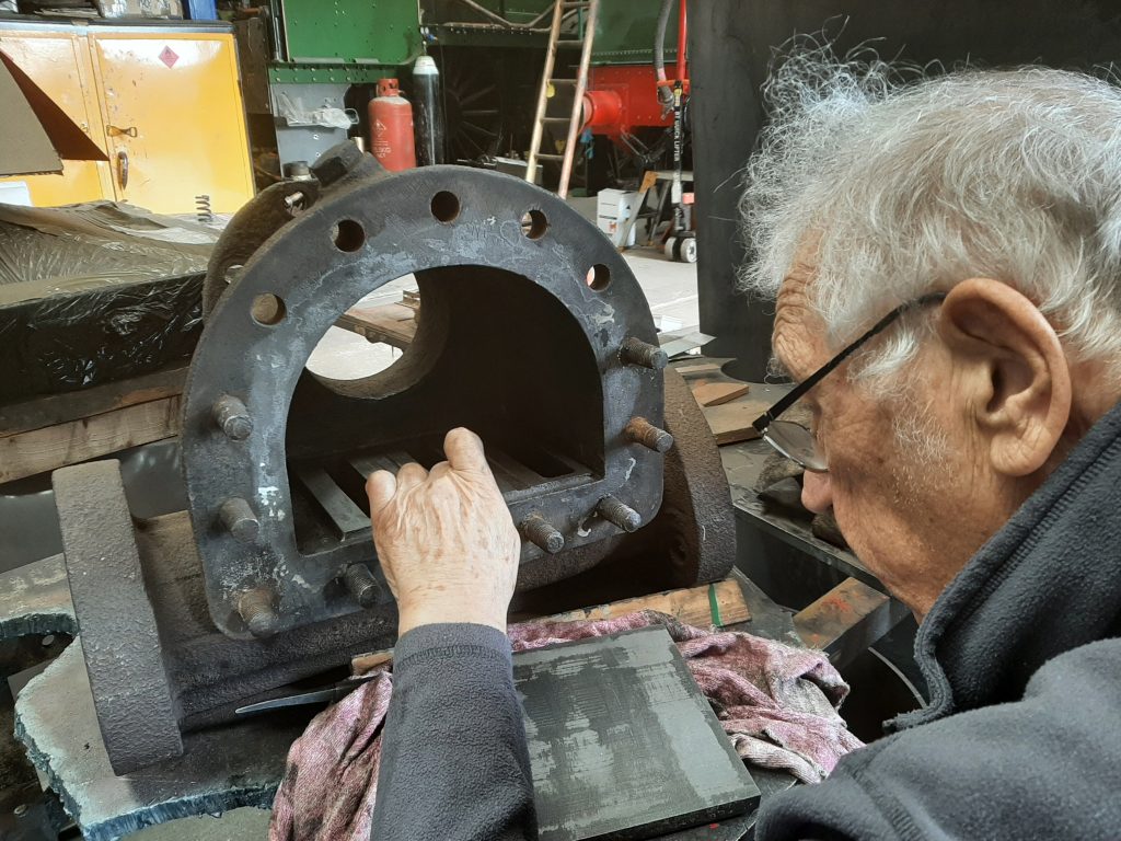 Bob working on Wootton Hall's regulator valve