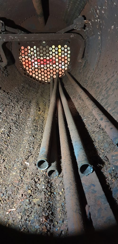 Last remaining tubes in Caliban's boiler