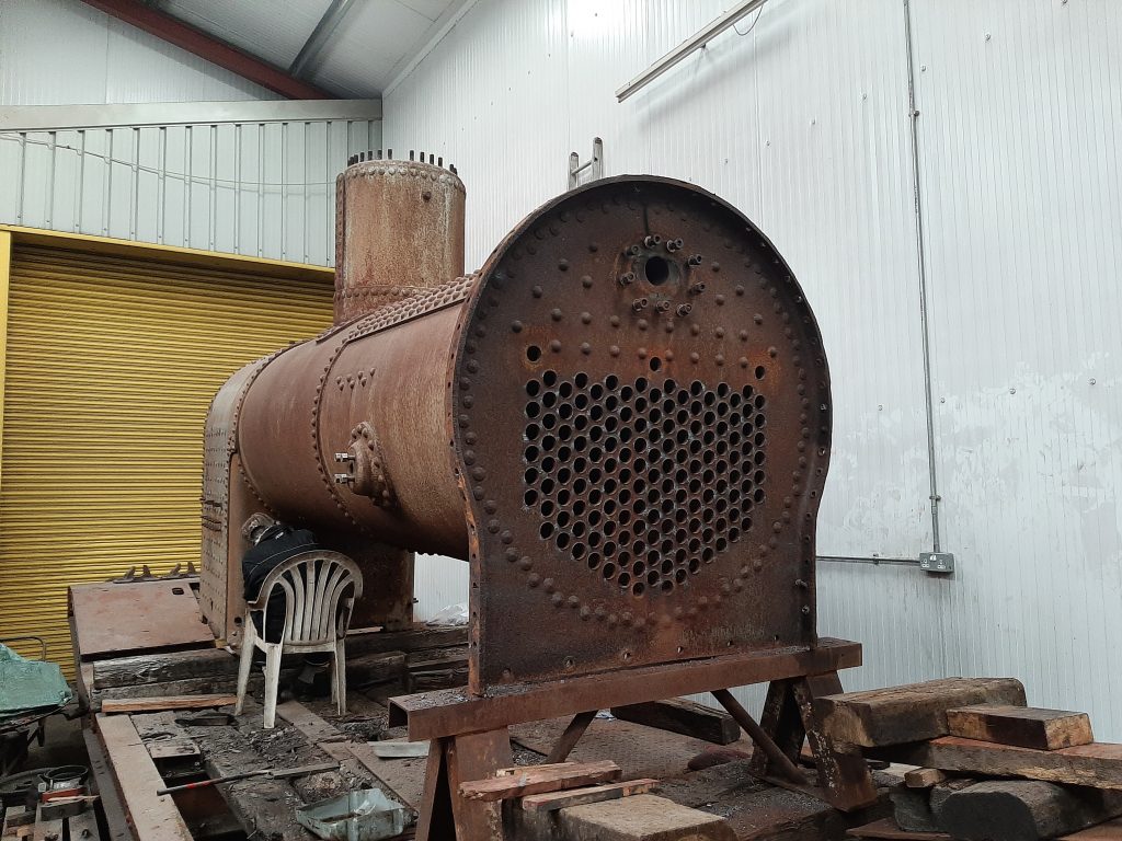 Caliban's boiler without smokebox