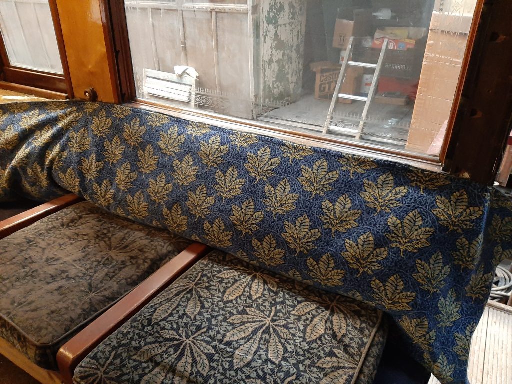 First view of the new moquette on the chaise longue