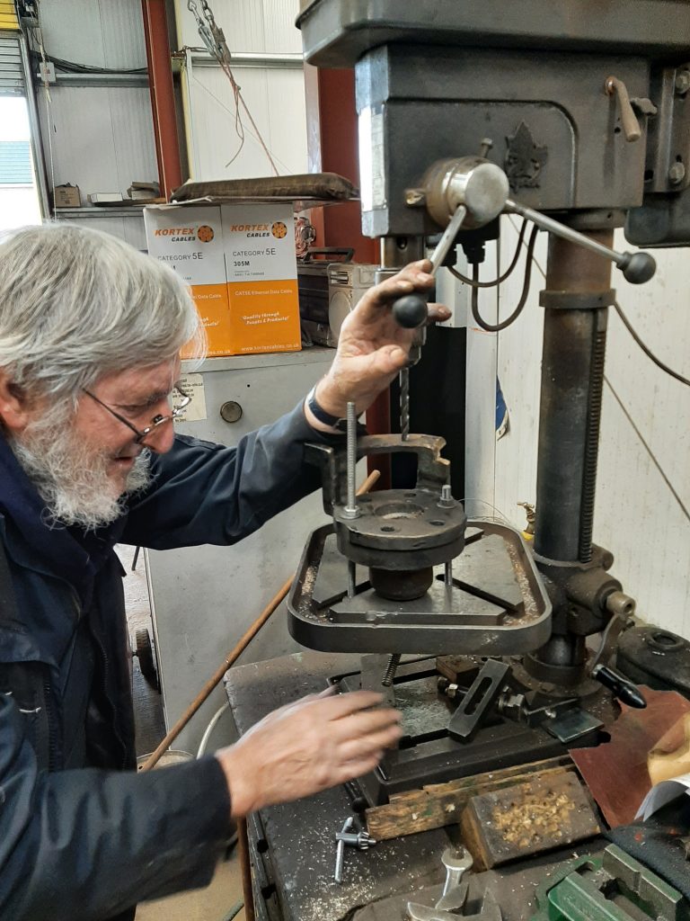 Alan repairing Cumbria's regulator quadranr