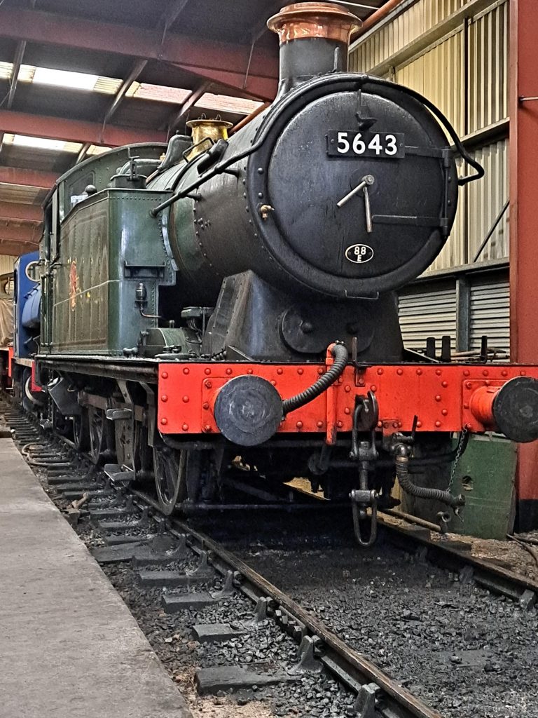 5643 safely inside the RSR running shed