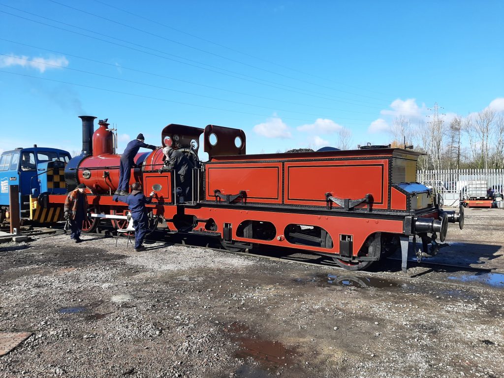 FR 20 getting a clean and polish before its steam test