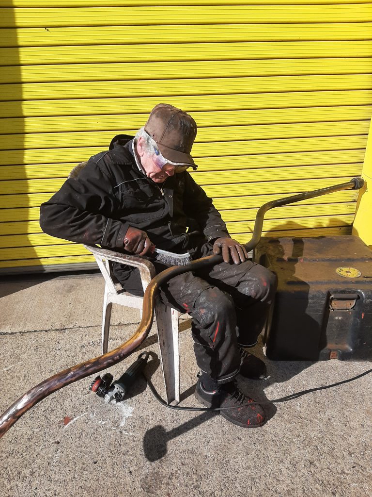 Fred cleaning pipework from 5643