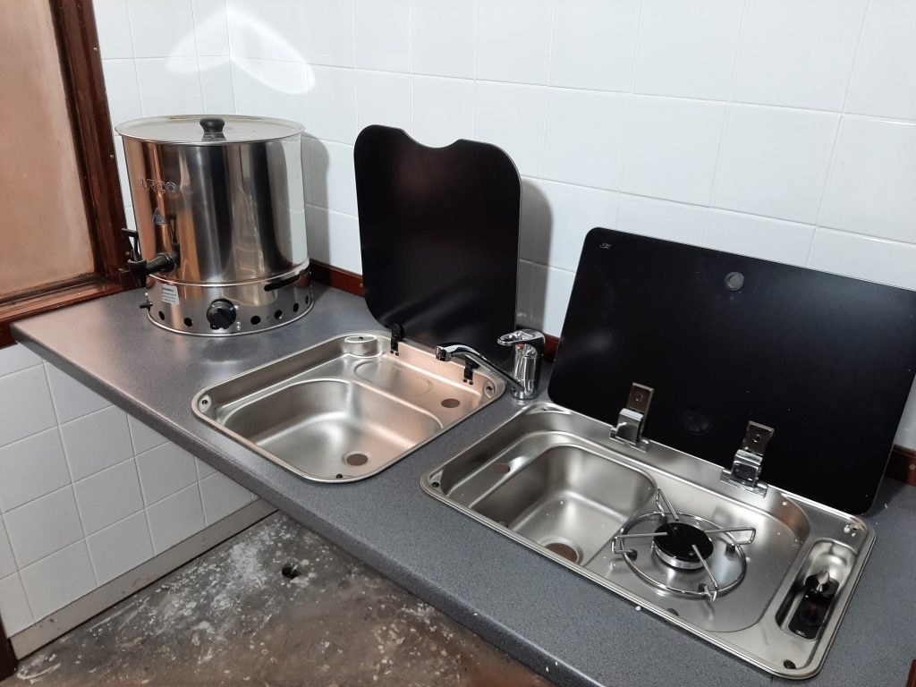 New sinks and tap installed in GER No. 5's kitchen