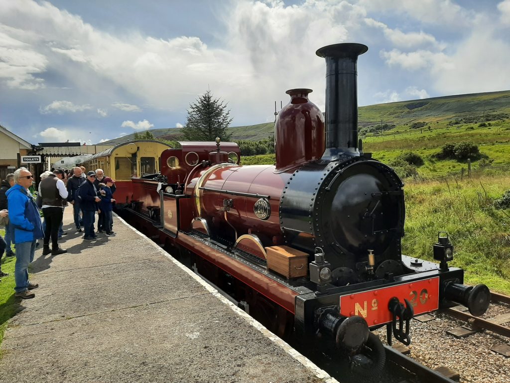 FR 20 at Furnace Sidings after having hauled a well filled train up from Blaenarvon on Saturday, 26th August
