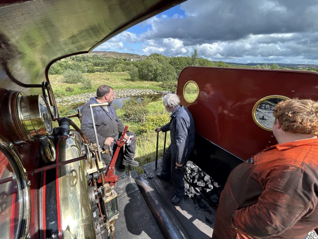 Footplate view of FR 20 on the test run