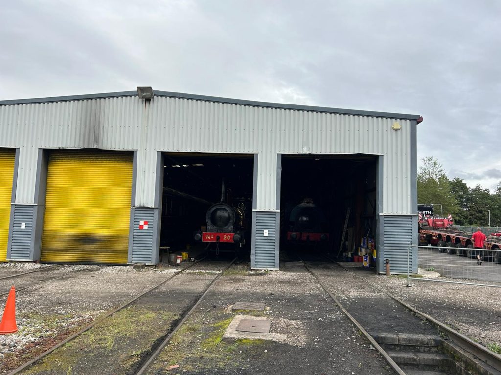 Back tucked up in the RSR running shed