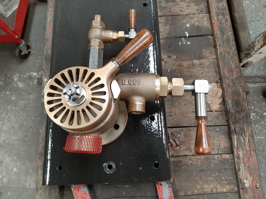The new driver's brake valve for Wootton Hall