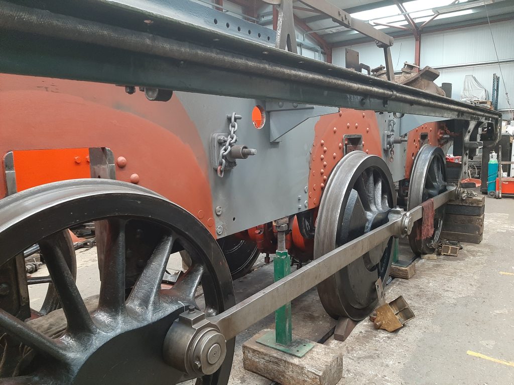 5643's frames being cleaned and repainted